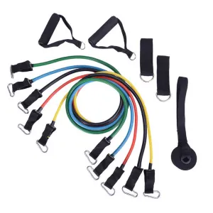 11 قطعة مطاطا تجريب أنبوب مطاط الفرقة . 11 Pieces Elastic Workout Tube Rubber Band