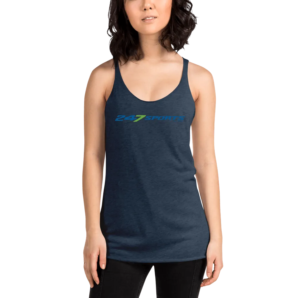 247 Sports Logo Women's Tri-Blend Racerback Tank Top
