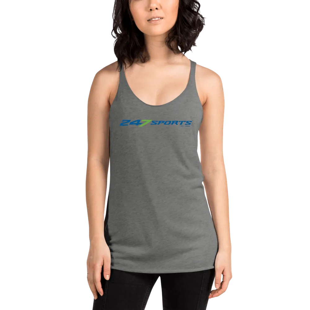 247 Sports Logo Women's Tri-Blend Racerback Tank Top