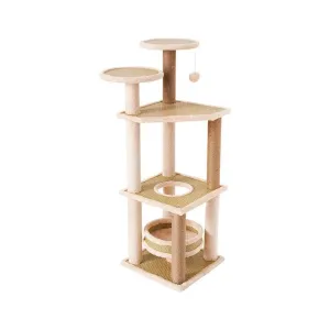 5 Layer Cat Condo Cat Tree | 120cm Beige