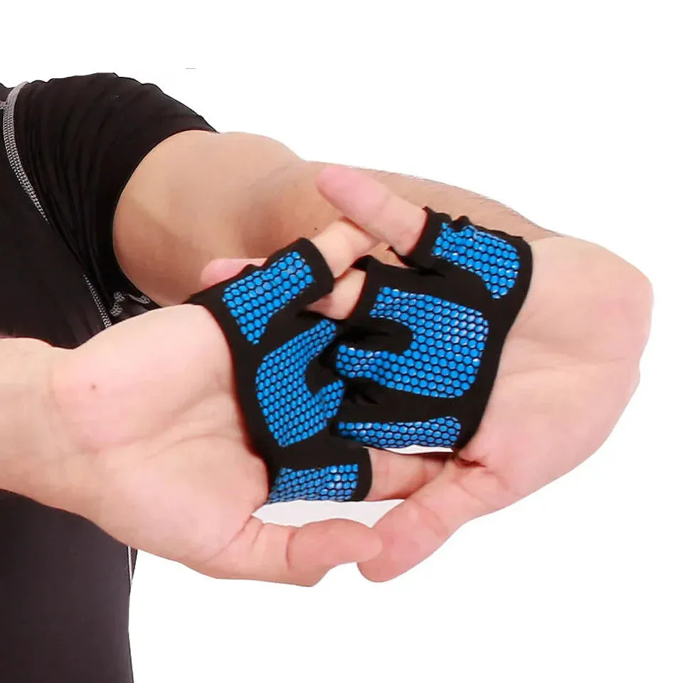 Anti Slip Gym Gloves For Men & Women Half Finger Workout Grip