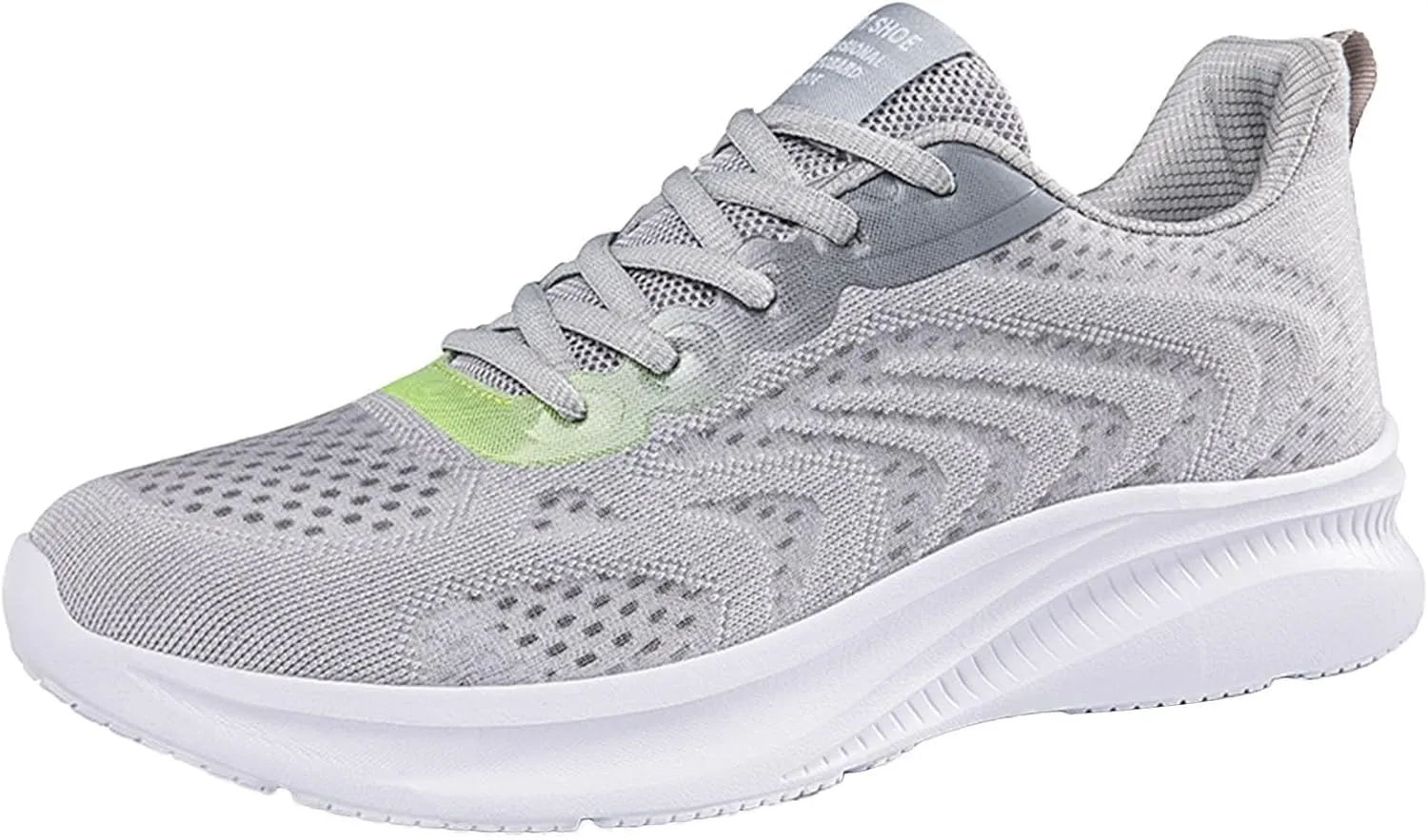Arch Support Fitness Sneaker for Men Lightweight Breathable Slip On Running Shoe Men's Comfortable Dress Shoes