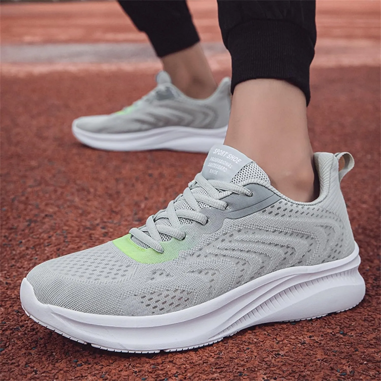 Arch Support Fitness Sneaker for Men Lightweight Breathable Slip On Running Shoe Men's Comfortable Dress Shoes