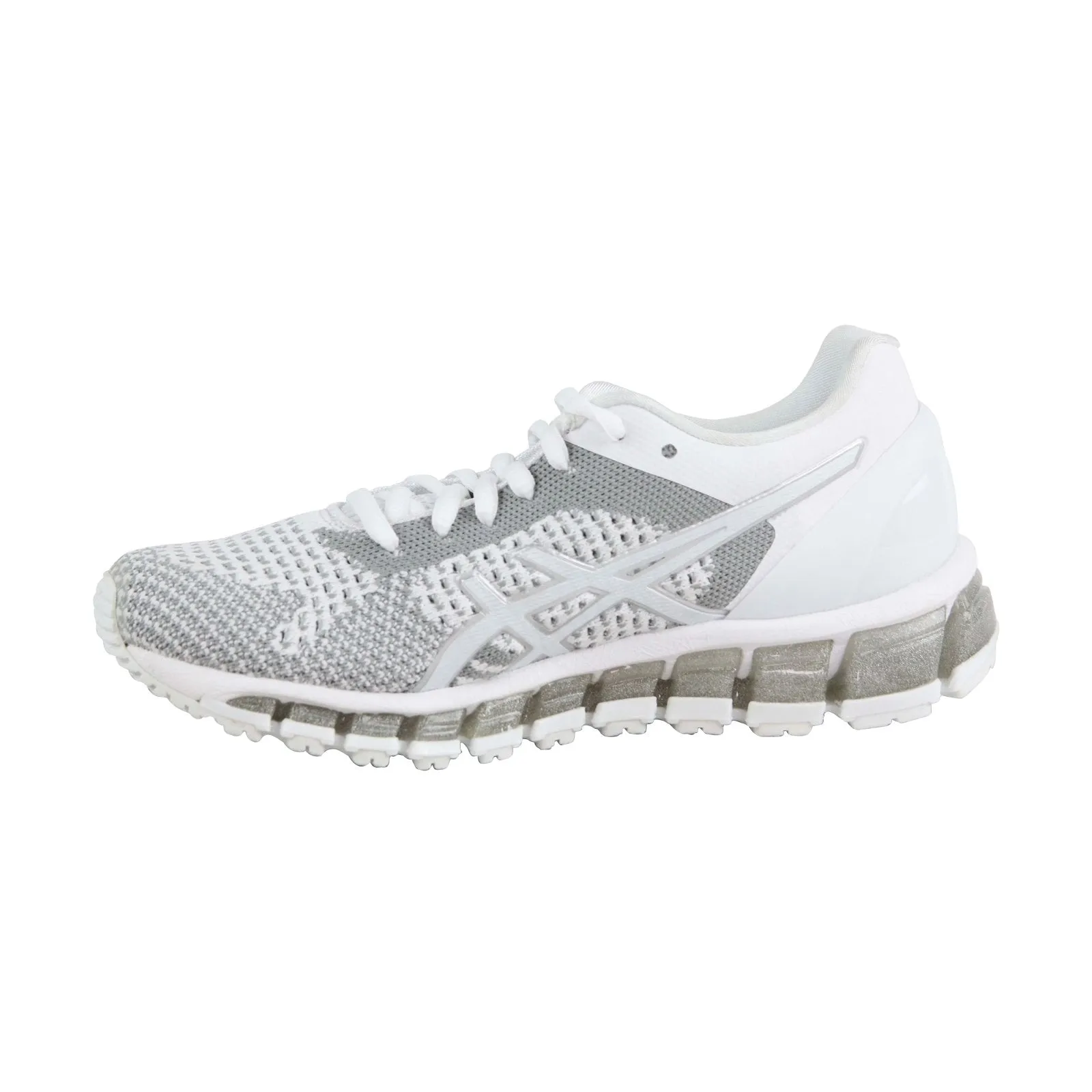 Asics Gel Quantum 360 Knit T778N-0100 Womens Gray Low Top Athletic Running Shoes