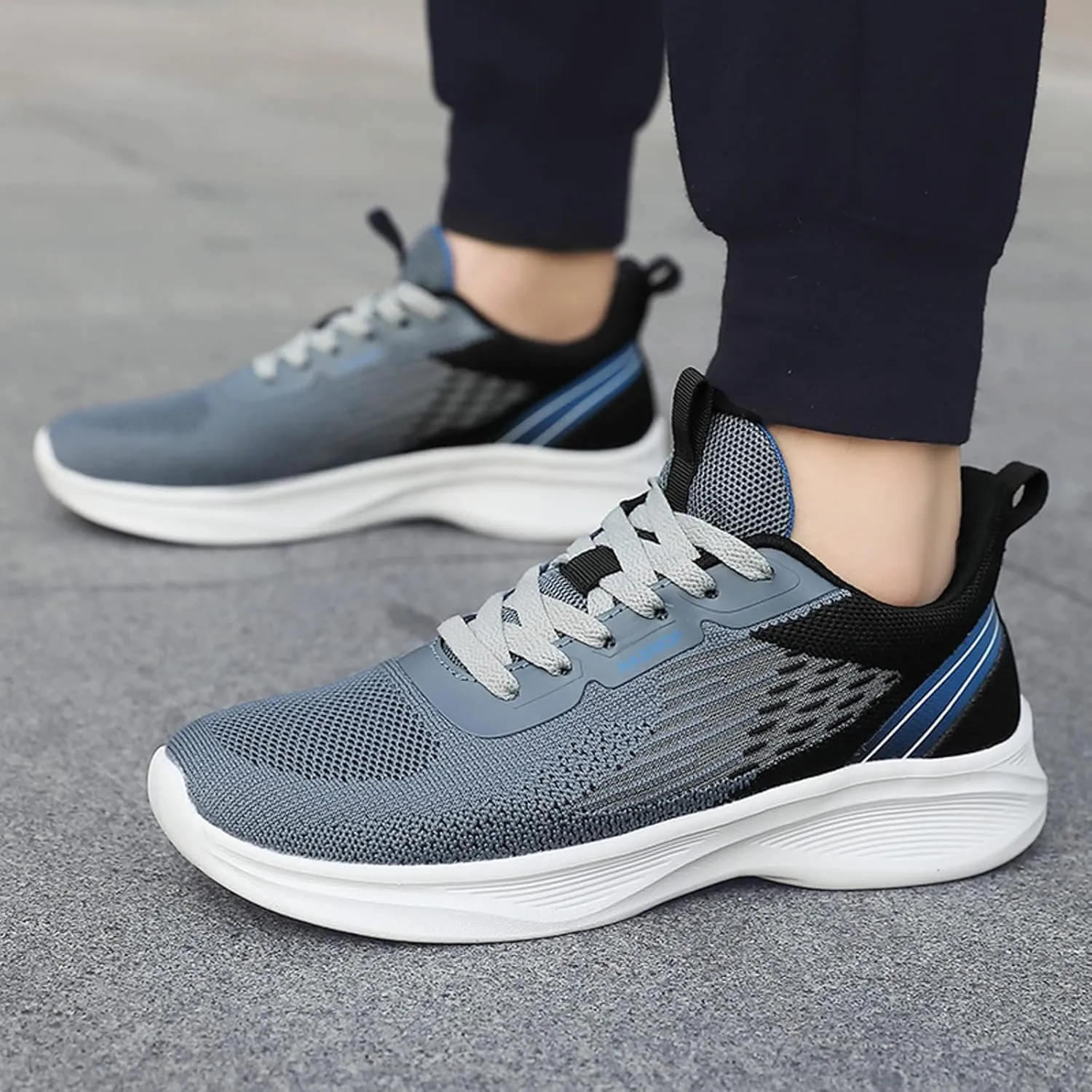 Athletic Fashion Sneakers for Men Breathable Casual Comfortable Walking Sneaker Arch Support Plantar Fasciitis
