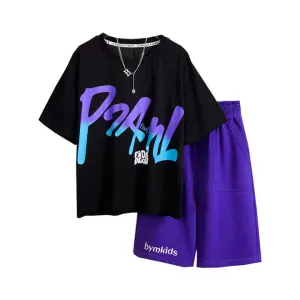 BCA Teen Boys Set Large Letter Two-طقم ملابس رياضية