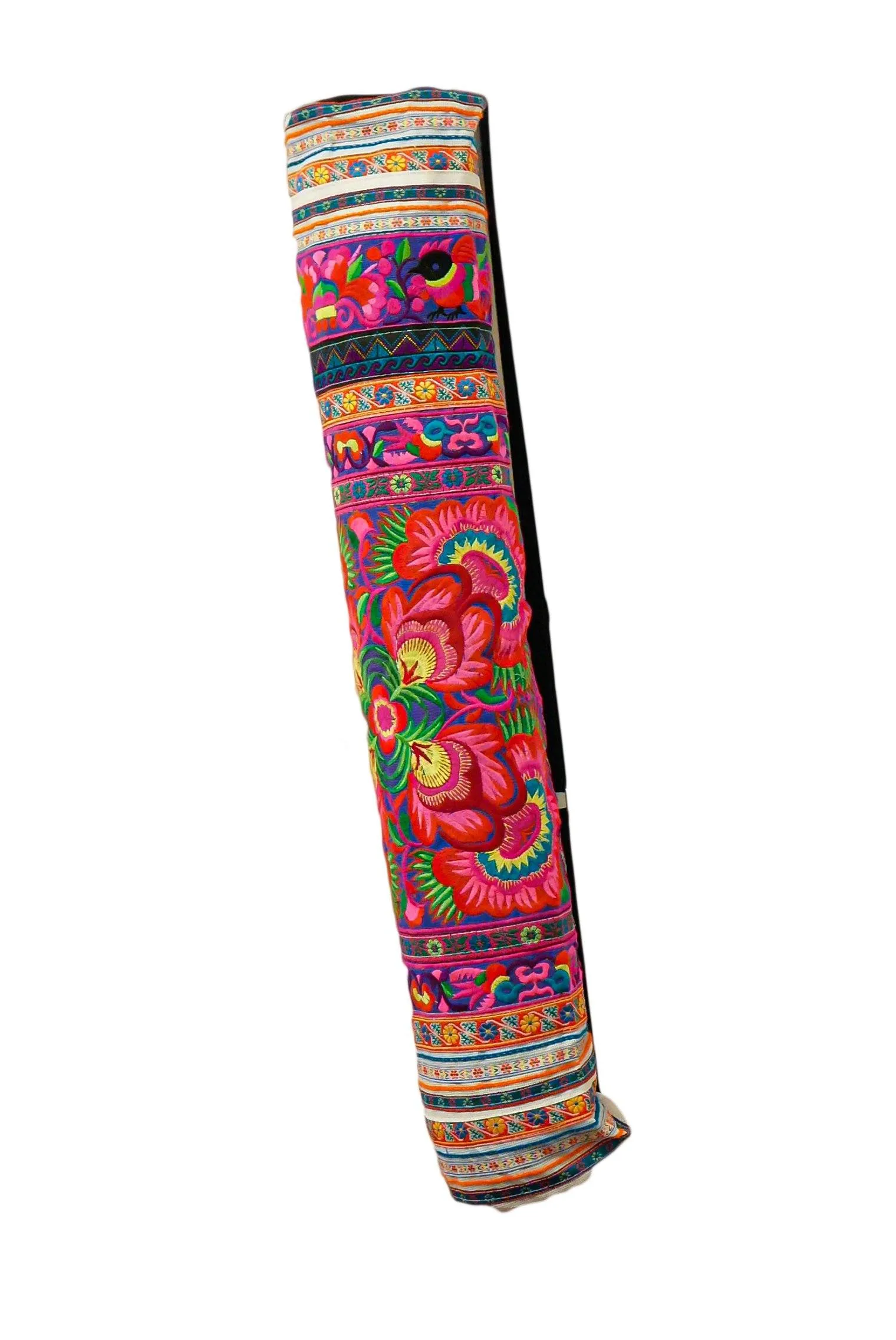 Bohemian Yoga Mat Bag Carrier Embroidered Hill tribe ethnic D