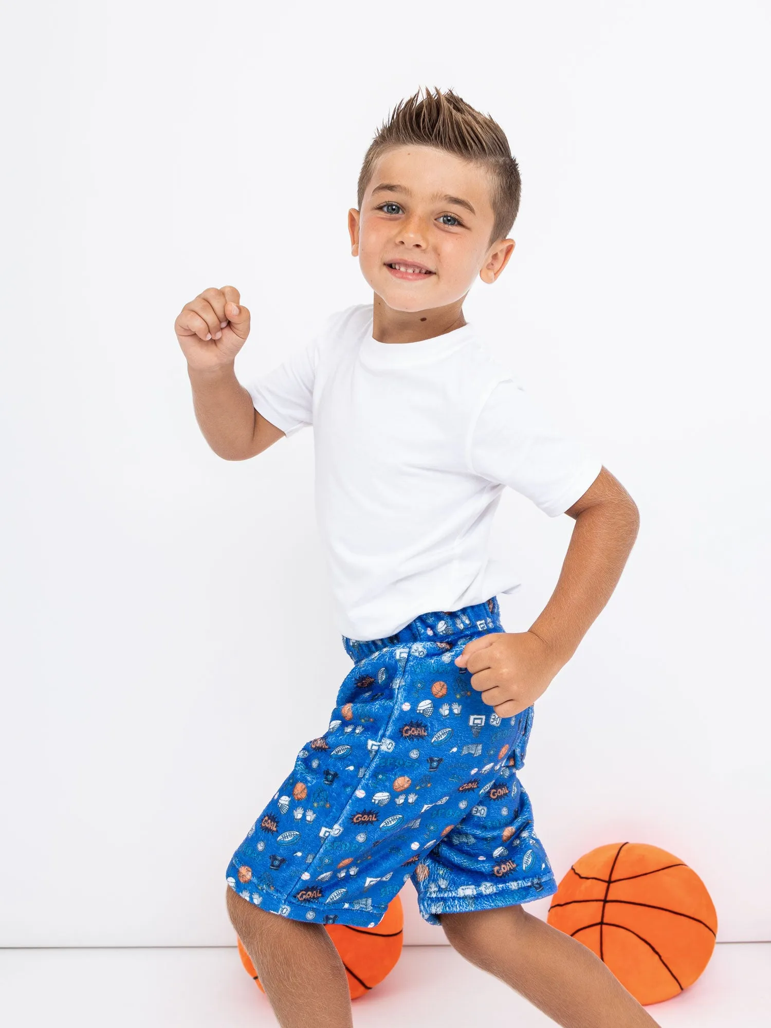 Boy's Sports Plush Lounge Shorts