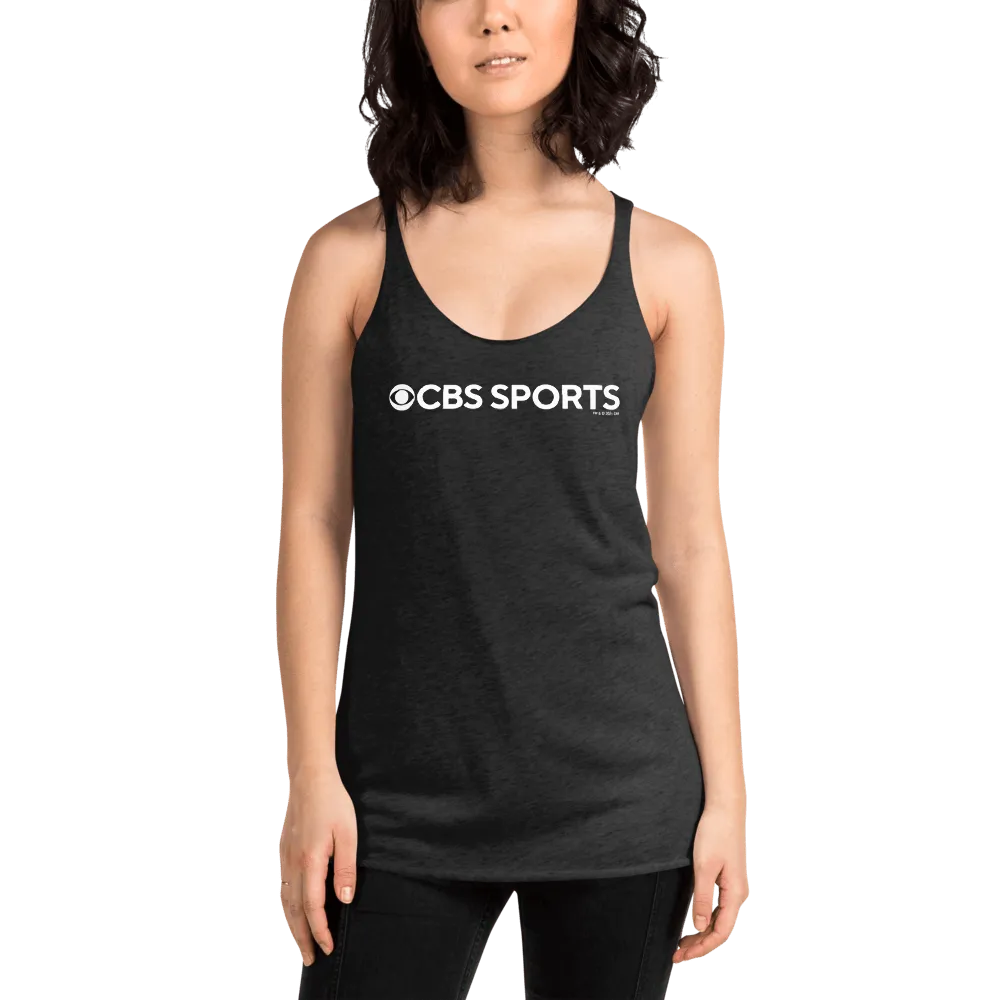CBS Sports Logo Women's Tri-Blend Racerback Tank Top