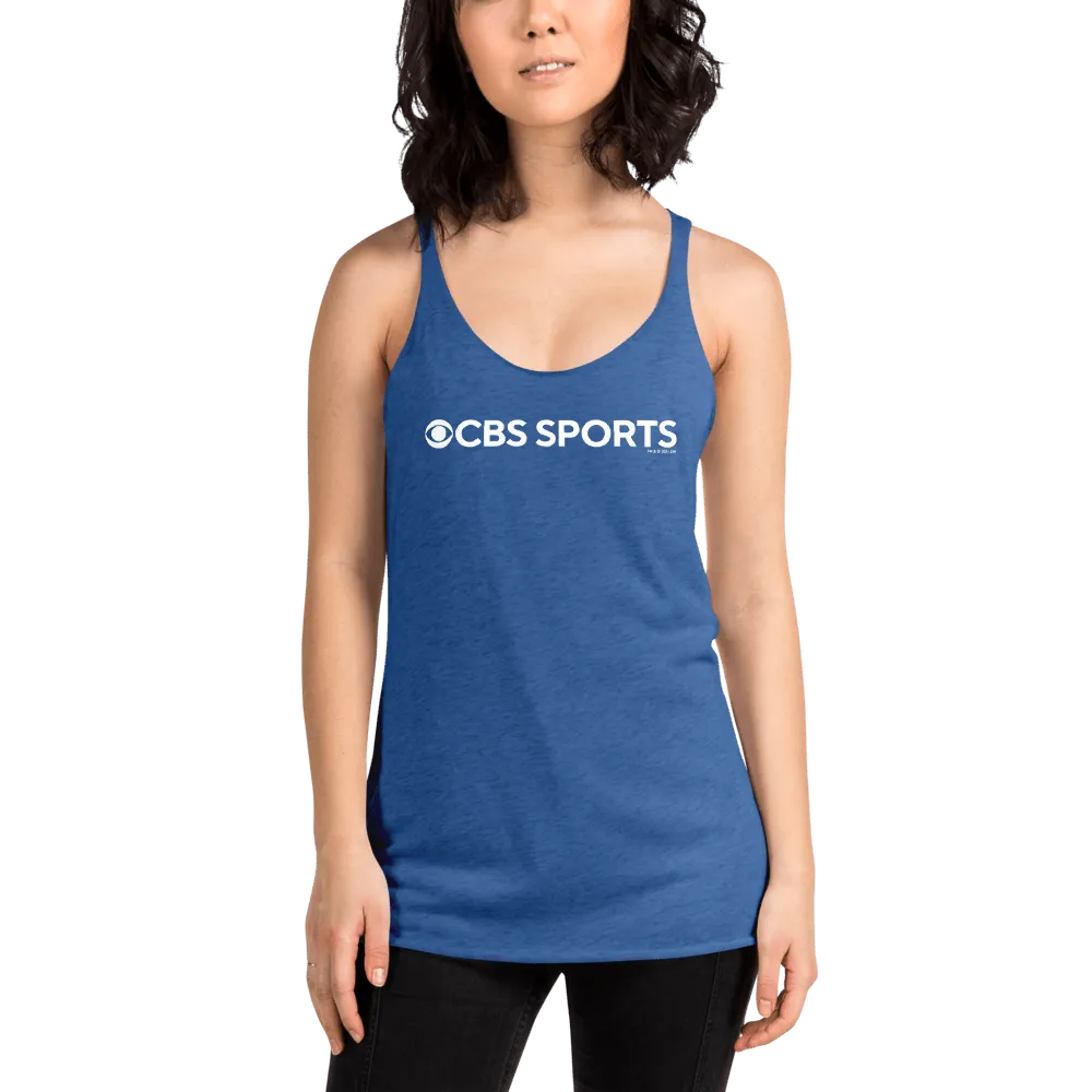 CBS Sports Logo Women's Tri-Blend Racerback Tank Top