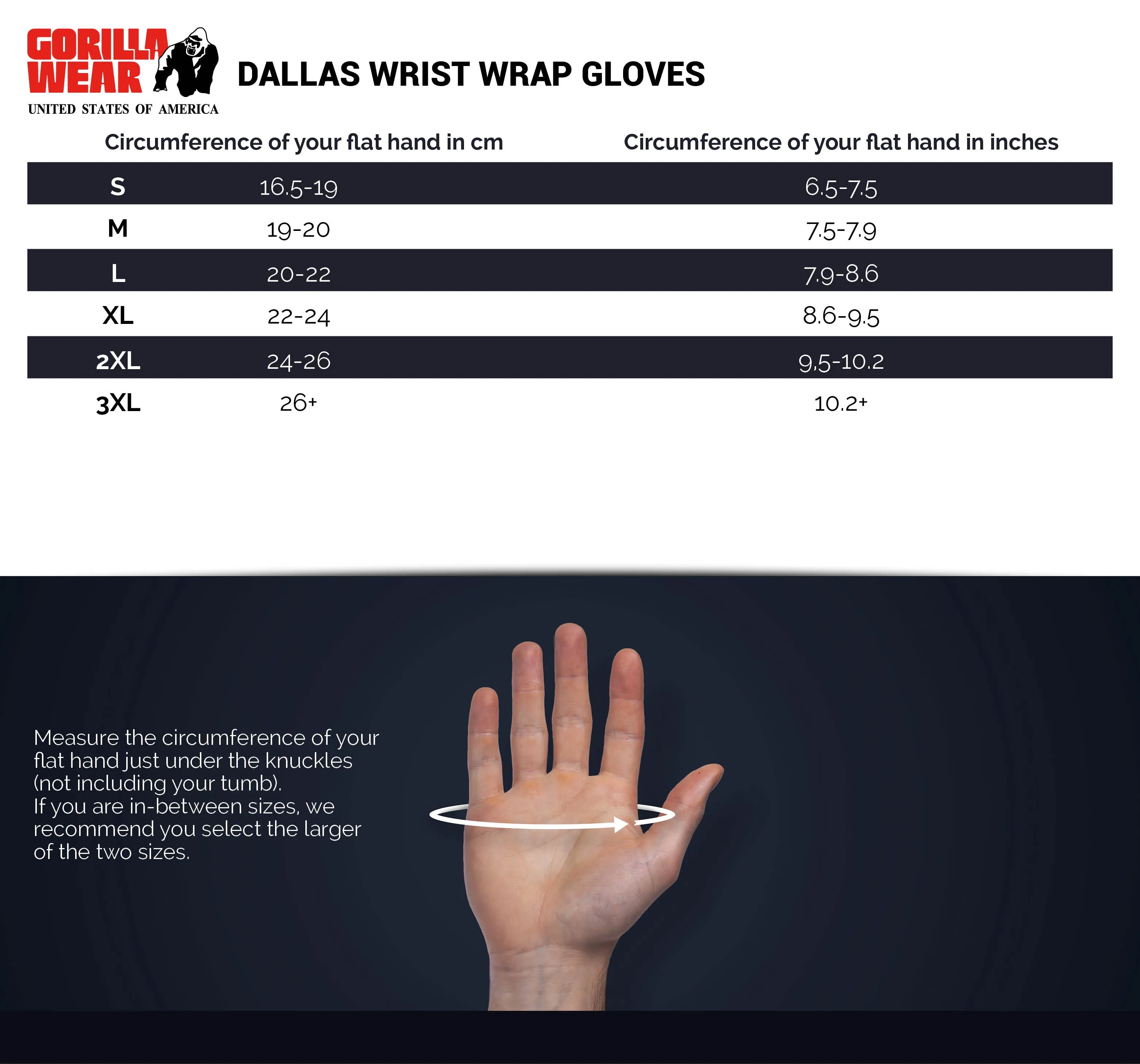 Dallas Wrist Wraps Gloves - Black/Red