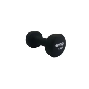Fitness Factory Neoprene 5 Kg Unisex Fitness Weights Black