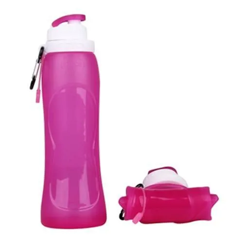 Flexible Silicone Sport Water Bottle