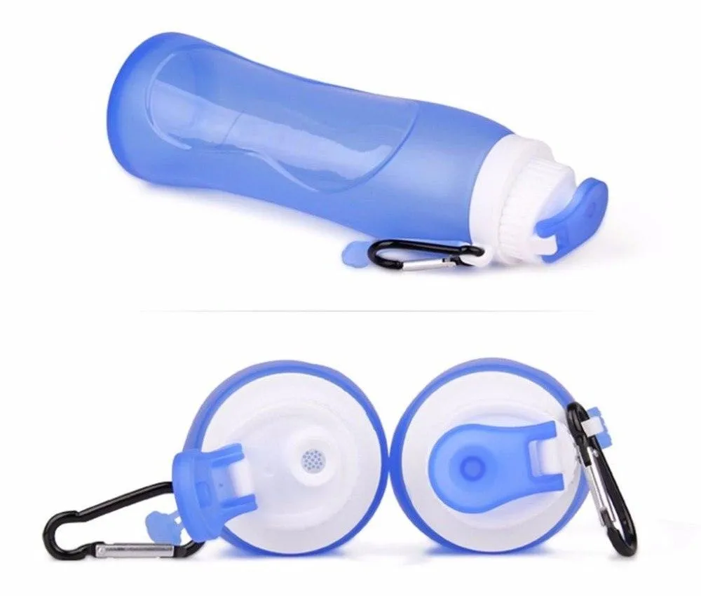 Flexible Silicone Sport Water Bottle