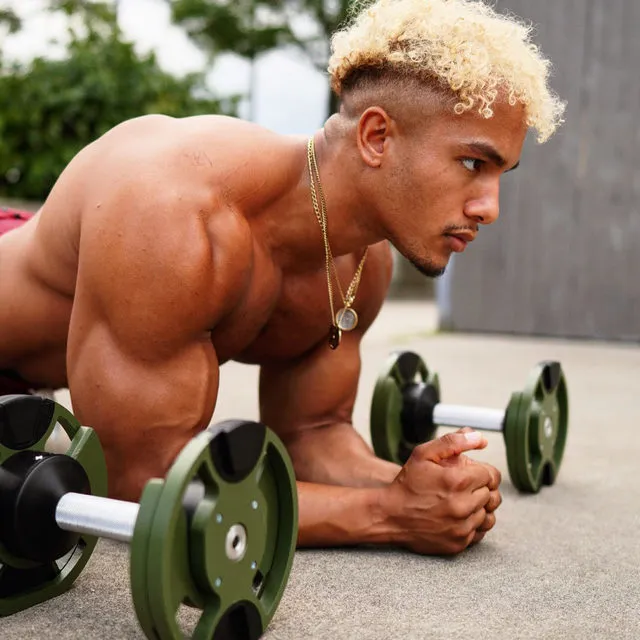 NÜOBELL 80lb Adjustable Dumbbells