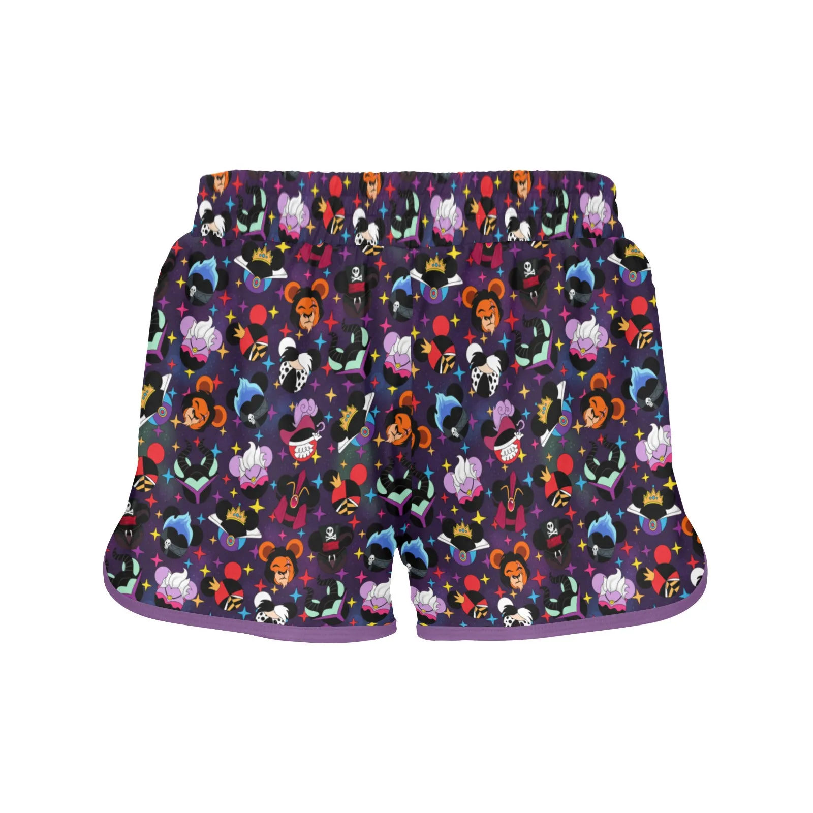 Villains Women's Athletic Sports Shorts