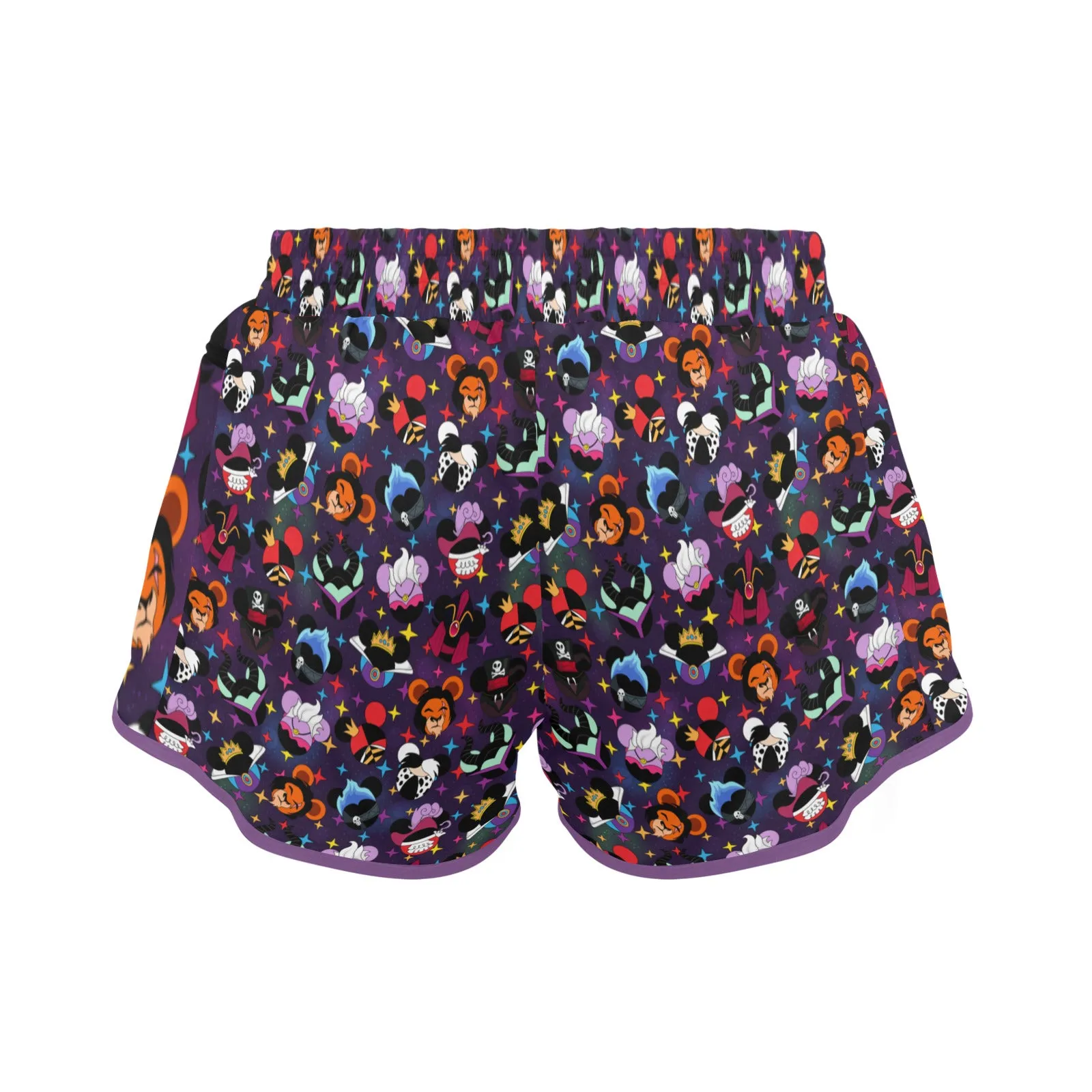 Villains Women's Athletic Sports Shorts